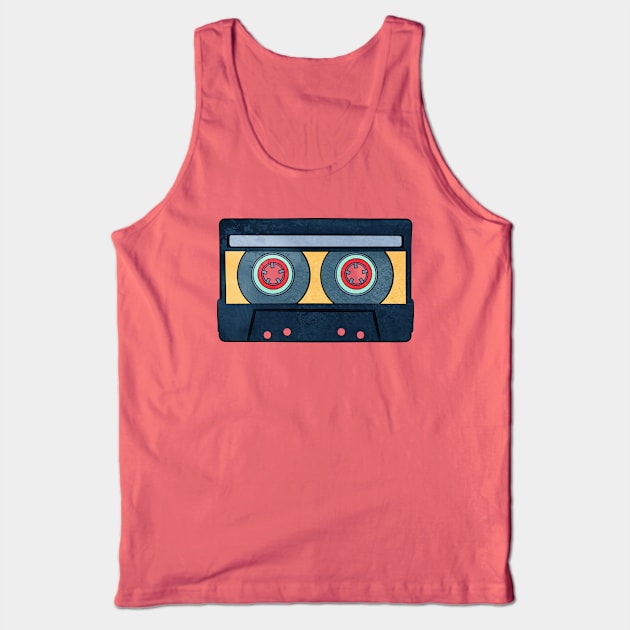 Orange Cassette Tank Top by Art by Angele G